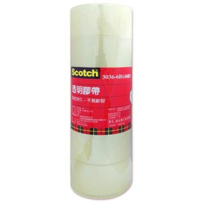 3M 透明封箱膠帶 48mmX40yd (6入)