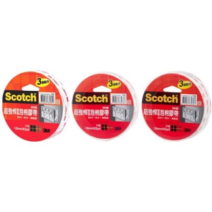 3M Scotch 超強悍雙面泡棉膠帶-單入/3款可選：圖片 2