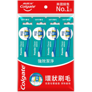 高露潔 強效潔淨 軟毛 牙刷 4入