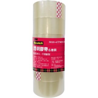 3M 透明封箱膠帶 48mmX90yd (6入)