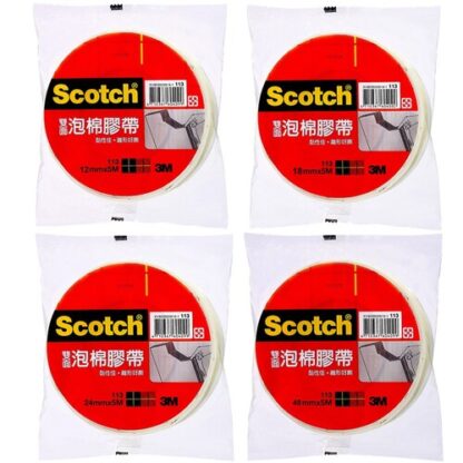 3M Scotch 雙面泡棉膠帶 單入袋裝 (共四款)