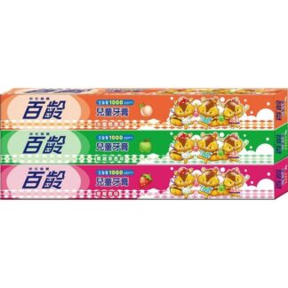 百齡 兒童牙膏 50gX3入 (草莓+青蘋果+水蜜桃)