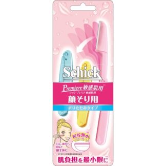 【Schick舒適牌】折疊式修容刀 敏感肌用 3入