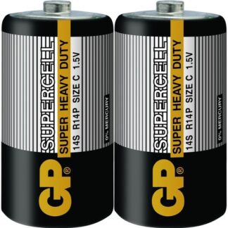 GP 超霸 (黑)超級環保碳鋅電池 2號 2入