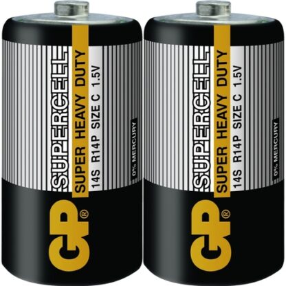 GP 超霸 (黑)超級環保碳鋅電池 2號 2入