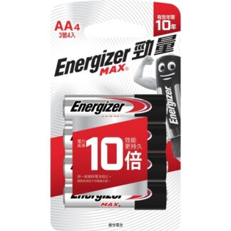 勁量 鹼性3號(AA)電池 4入裝