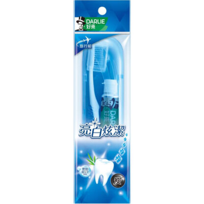 好來DARLIE 全亮白竹炭深潔旅行組 (牙刷1支+牙膏40g)