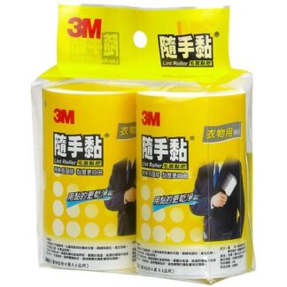 3M 隨手黏 衣物用 毛絮黏把 補充包 56張X2捲