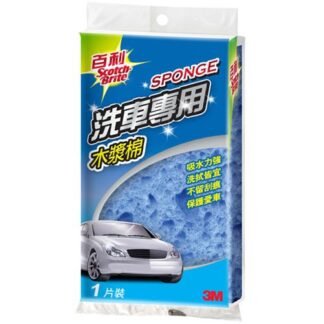 3M 百利 洗車專用木漿棉 1片裝