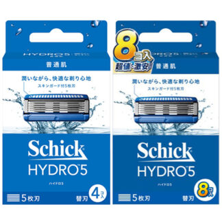 【Schick舒適牌】水次元5 刮鬍刀片 (4入/8入)