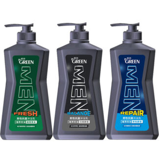 綠的GREEN 男性植萃控油抗菌沐浴乳650ml (共三款)