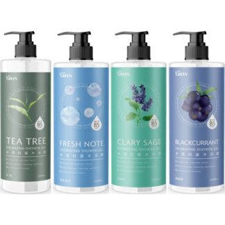 綠的GREEN 水感抗菌沐浴露 1000ml (茶樹/清新海洋/鼠尾草/黑醋栗)
