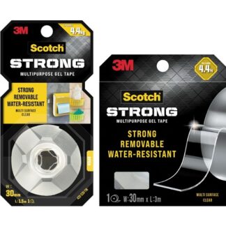 3M Scotch 可移除強力雙面膠帶 透明 30mm (1.5M/3M)