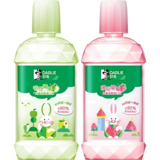 好來DARLIE 兒童含氟漱口水 無酒精配方 500ml (奇想蘋果/繽紛草莓)