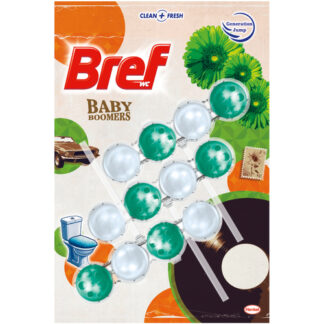 妙力Bref 懸掛式馬桶清潔球 草木氣息 50gX3入