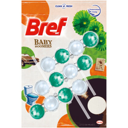 妙力Bref 懸掛式馬桶清潔球 草木氣息 50gX3入