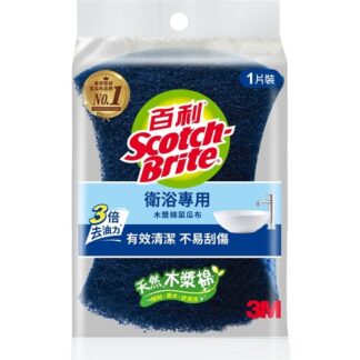 3M 百利 衛浴專用 木漿棉菜瓜布 1片裝